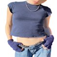 thumbnail image 3 of MesaSe T-Shirts Courts à Imprimé Graphique Y2k pour Femmes, Mignons Kawaii, Col Rond, Manches Courtes, E-Girls, Ados, Vêtements d'Été, Mode Urbaine, 3 of 9