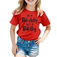 thumbnail image 1 of MEZZALL T-Shirt Imprimé Respirant Décontracté de Mode pour Filles, T-Shirts Graphiques, Hauts, Rouge, 1-2 Ans, 1 of 4