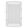 thumbnail image 4 of Foundations Zippered Sheet for Portable & Compact Cribs with a 3"- 4" Crib Mattress, 100% Cotton Knit Fabric, 6 Pack (White), 4 of 5