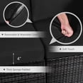 thumbnail image 4 of Costway 7PCS Patio Rattan Furniture Set Fire Pit Table Cover Cushion Black, 4 of 7
