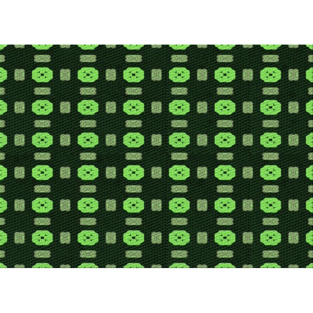 Ahgly Company Machine Washable Indoor Rectangle Transitional Dark Lime Green Area Rugs, 2' x 5'
