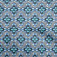 thumbnail image 1 of oneOone Rayon Medium Blue Fabric African Sewing Craft Projects Fabric Prints by Yard 56 Inch Wide, 1 of 4