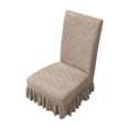 thumbnail image 2 of EGNMCR Home Decor, Short Skirt Home Chair Covers Cushion Backrest One Dining Chair Covers Universals Stool Covers Seat Covers Stretch Dining Table Chair Covers Cover Cover Flock Stools Cover Cover, 2 of 6