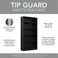 thumbnail image 4 of Bush Furniture Universal 5 Shelf Bookcase in Classic Black, 4 of 7