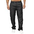 thumbnail image 2 of Mens Cargo Pants Male Versatile All Season Cargo Pants Multi Pocket Zip Button Hem Solid Color Plus Size Trousers Pants for Men Black M, 2 of 4
