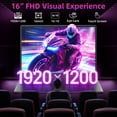thumbnail image 2 of Jumper 16in 2 in 1 Laptop FHD Touchscreen with Windows 11, 16GB DDR4 640GB ROM Laptops Convertible Tablet Computer, 4-Core Intel Celeron Processor, 360° Flip, 1yr Office 365 Free, 2 of 9