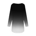 thumbnail image 4 of FAIWAD Women's Long Sleeve Tunic Tops Gradient Round Neck Trendy Spring Casual Pullover Tops, 4 of 5
