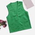 thumbnail image 4 of IMENGL Gilet d'Activité pour Postulant Adulte, Tenue de Travail de Supermarché, Multiples Poches, Vert G, Taille M-3TG, 4 of 4