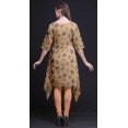 thumbnail image 4 of Bimba Kurti Asymétrique Orange à Feuilles Tribales Imprimées pour Femmes Robe d'Été Indienne Tunique XX-Grand, 4 of 6