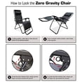 thumbnail image 4 of Caravan Canopy 80009000052 Sports Infinity Chaise Zéro Gravité (Lot de 2), Noir, 4 of 5
