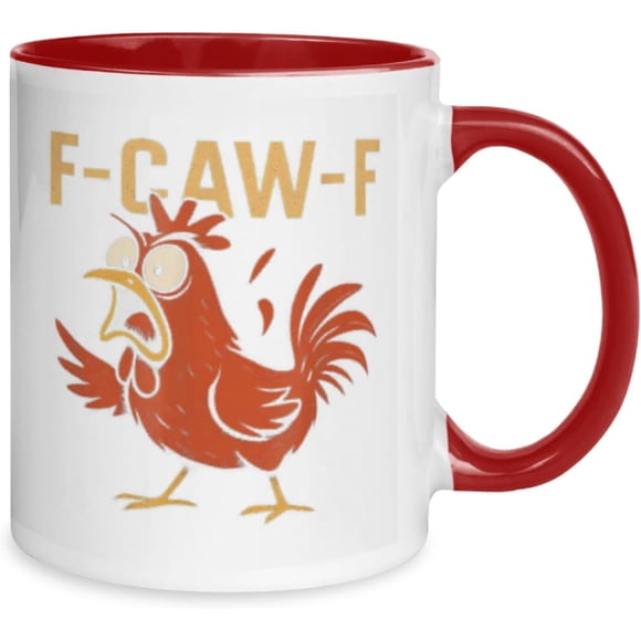 Amzcrzy A Cup Cups Chicken Rooster Coffee Mug for Men Women 11Oz Ceramic Cups Tea Cup Novelty Mugs Gifts Office Home Coffee Cups Coffee Mug