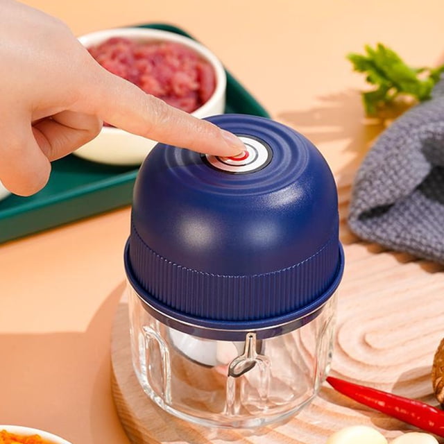 TIMIFIS Mini Electric Crusher Mini Garlic Crusher Meat Mincer Type C Rechargeable Complementary Food Processor Wireless Garlic Crusher Kitchen Gadgets