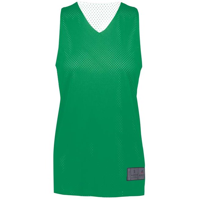 ASI 163.340.XS Chandail Jersey 2.0 Réversible en Maille Tricotée pour Femmes, Kelly et Blanc - Très Petit