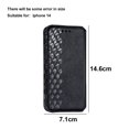 thumbnail image 2 of Leather Flip Wallet Slots Cover Protection Anti Drop Anti Scratch Magnetic Phone Case for iPhone 14, 2 of 5