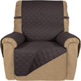 thumbnail image 1 of 2024 Reversible Quilted Sofa Cover  Water Resistant Slipcover Furniture Protector  Washable Couch Cover with Non Slip Foam and Elastic Straps for Kids  Dogs  Pets (Small  Pink/Beige), 1 of 7