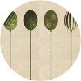 thumbnail image 1 of Ahgly Company Machine Washable Indoor Round Transitional Moccasin Beige Area Rugs, 4' Round, 1 of 7