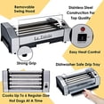 thumbnail image 4 of La Trevitt Rouleau à Hot-Dogs - Machine de Cuisson pour Saucisses - Capacité de 6 Hot-Dogs - Machine à Hot-Dogs Commerciale et Domestique pour Usage Familial, 4 of 5