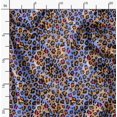 thumbnail image 2 of Soimoi Blue polyester Crepe Fabric Leopard Animal Skin Print Sewing Fabric Yard 52 Inch Wide, 2 of 6