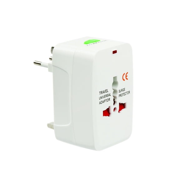 Amdohai Adaptateur Secteur International Tout-en-un (AU/UK//) Universel pour Voyage à l'Échelle Mondiale, Adaptateur Convertisseur de Prise d'Alimentation CA (1 Paquet)