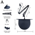 thumbnail image 1 of Universal Hidden Bedside Phone Tablet Holder Retractable AU Rotation Clamp P1S3, 1 of 9
