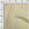 thumbnail image 2 of oneOone Silk Tabby Beige Fabric Geometrical Craft Projects Decor Fabric Printed By The Yard 42 Inch Wide, 2 of 4