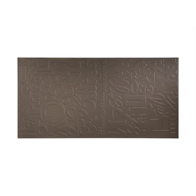 Fasade Panneau Mural Alphabet Argent Bronze 4 Pieds x 8 Pieds