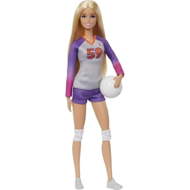 Barbie Métiers Poupée Barbie articulée Joueuse de Volleyball