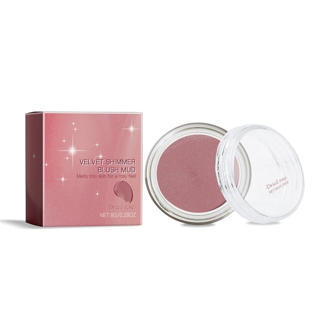 FcBaudy Blush for Cheeks, Rose Powder Blush Ultimate Blurring Setting Powder Color Correcting Powders Red mud