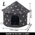 thumbnail image 4 of Winter Outdoor House House Padded House Foldable Stray House Sunscreen, 4 of 6