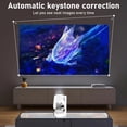 thumbnail image 3 of Projecteur Portable 1080P, Mini Projecteur avec Trapèze Automatique, Mise au Point et Correction, Projection Inclinée et Latérale, Décodage 3D et 4K / 8K, pour Bâton TV de Téléphone, 3 of 7