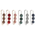 thumbnail image 3 of Milaget Broche de Fête Ornée de Trois Perles, Épinglette Broche pour Robe de Mariée, Rouge Soirée, 3 of 9