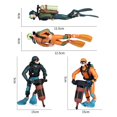 thumbnail image 2 of Miniature Diver Figure Ocean Model Adventure Decor Fish / 4.92x1.57 inch.   Style Tank Accessories style 4, 2 of 9