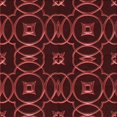 thumbnail image 1 of Ahgly Company Tapis d'Intérieur Lavable à la Machine, Carré, Transitionnel, Rouge Brique de Feu, Tapis de Zone, 5 Pieds Carré, 1 of 7