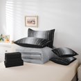 thumbnail image 4 of YST, Gradient Ombre Bedding Set, 7-Piece, Modern Abstract, Black and Grey, Wave Lines Dots, Twin, 4 of 4