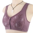 thumbnail image 2 of Kcodviy Women Lace Front Buckle Strapless Front Buckle Lift Bra Prints without Rims Vest Support Bras for Women Lace Plus Size Bra, 2 of 6