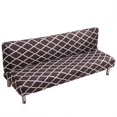 thumbnail image 4 of CHOK 2024 Folding Sofa Bed Cover Solid Color Futon Armless Slipcover Polyester Elastic Fabric All-Inclusive Cover, 4 of 6