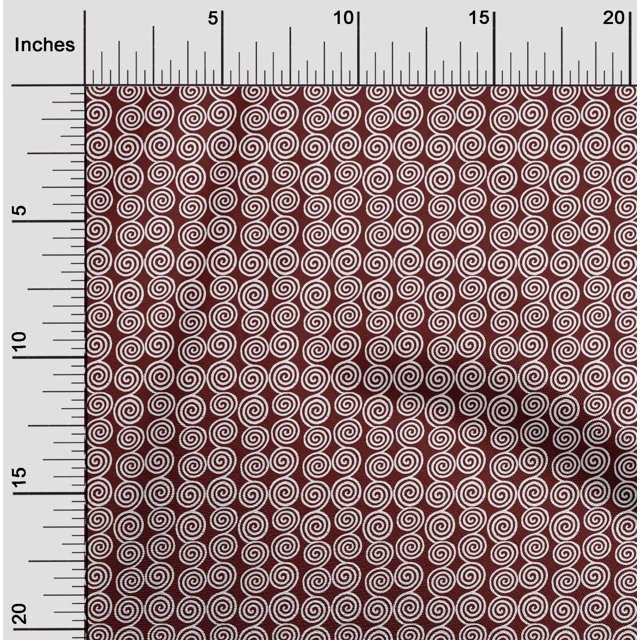oneOone Viscose Jersey Fabric Spiral Block Decor Fabric Printed BTY 60 Inch Wide