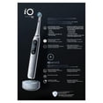 thumbnail image 2 of Oral-B iO Series 10 Rechargeable Electric Toothbrush with Ultimate Clean and Gentle Care Replacement Brush Heads, White, and Charger, 2 of 3