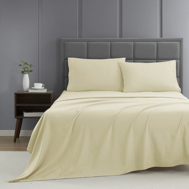 Nestl Full Sheet Set, 1800 Series Microfiber Deep Pocket 4 Piece Bed Sheet Set