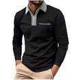 thumbnail image 2 of RXIRUCGD Chemise de Golf à Manches Longues avec Poche pour Hommes, Col Rabattu, Gris, Taille : TG, 2 of 6
