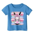 thumbnail image 4 of XDZJLR T-Shirts Filles Enfants Graphique de Pâques Coupe Ample Décontractée Manches Courtes Col Rond pour Garçons Vêtements 10-11 Ans, 4 of 4