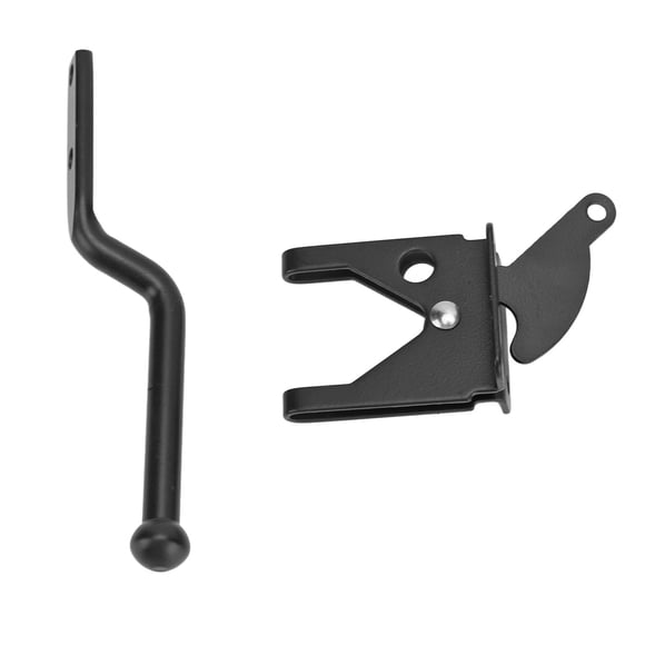 Premium Carbon Steel Security Hasp - Black Finish, Ideal for Sheds, Cabinets, and Gates, Durable & Easy to Install, Brushed Surface for Modern Homes