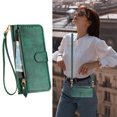 thumbnail image 1 of Google Pixel 7A 5G Case ,Zipper Handbag Wallet Leather Cover with Crossbody Detachable Lanyard Strap, 1 of 5