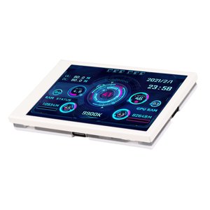 3.5inch Ordinateur petit sous-écran, IPS Vue complète, 320 X 480 Résolution Mini Surveiller avec USB Interface de type C pour CPU Surveillance de la température