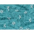 thumbnail image 5 of oneOone Rayon Turquoise Blue Fabric Texture & Triangle Geometric Craft Projects Decor Fabric Printed By The Yard 56 Inch Wide, 5 of 5