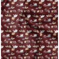 thumbnail image 1 of Soimoi Red Cotton Cambric Fabric Rabbit Animal Decor Fabric Printed Yard 42 Inch Wide, 1 of 6