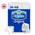 thumbnail image 1 of Royale Everyday Comfort, 2 Ply Toilet Paper, 24 Equal 48 Bathroom Tissue Rolls, 1 of 9