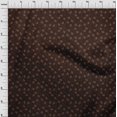 thumbnail image 4 of oneOone Velvet Brown Fabric Floral Sewing Craft Projects Fabric Prints By Yard 58 Inch Wide, 4 of 5