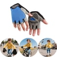 thumbnail image 2 of Kids Half Finger Sports Gloves for Outdoor Cycling Exercise Riding Biking Climbing and Active Play, 2 of 3
