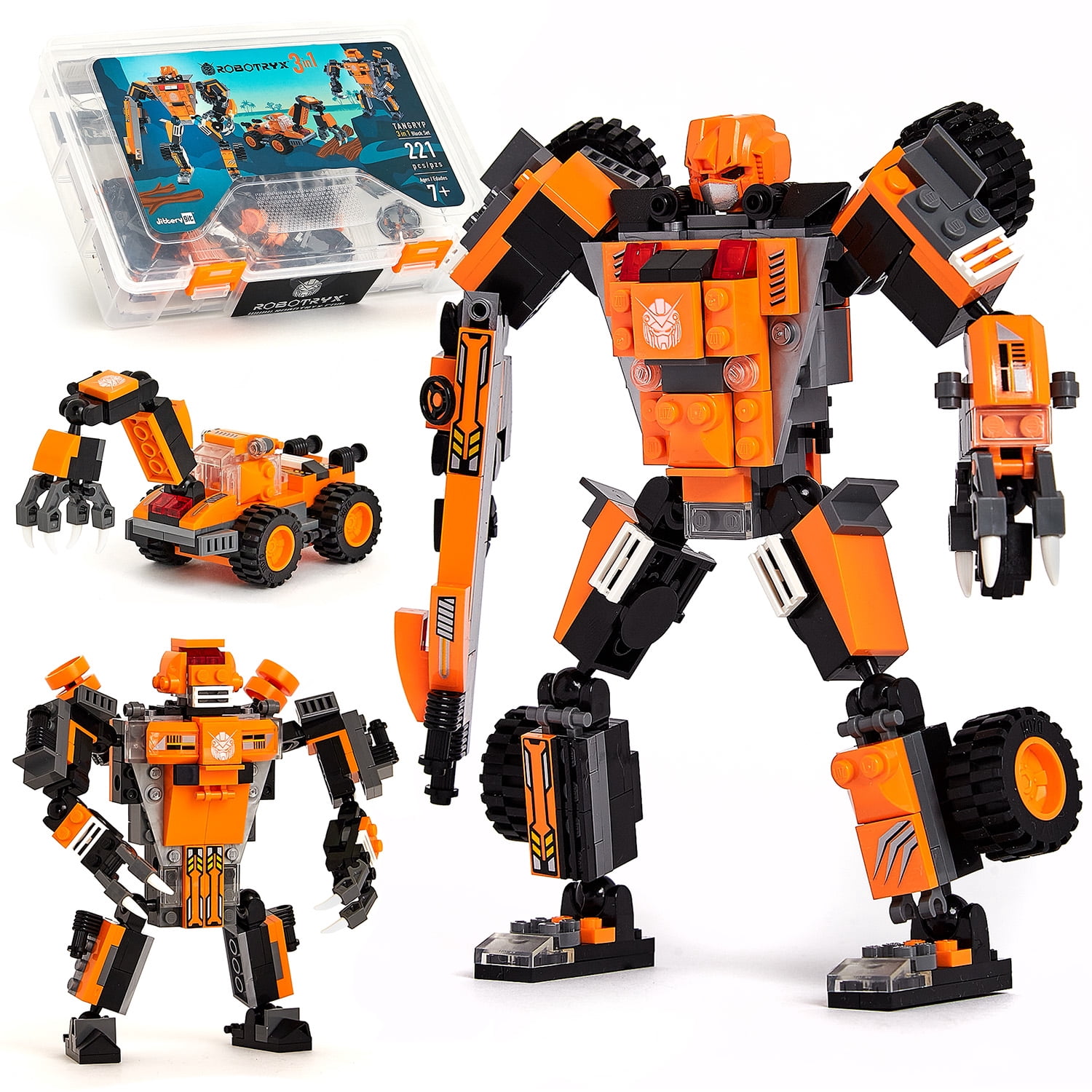 JitteryGit Robotryx Tangryp | Stem Toys Robot Toys Boys Toys ages 5 6 7 8 9 10 to 11 Building Toys Kids Gifts | Juguetes Para NiÃ±os